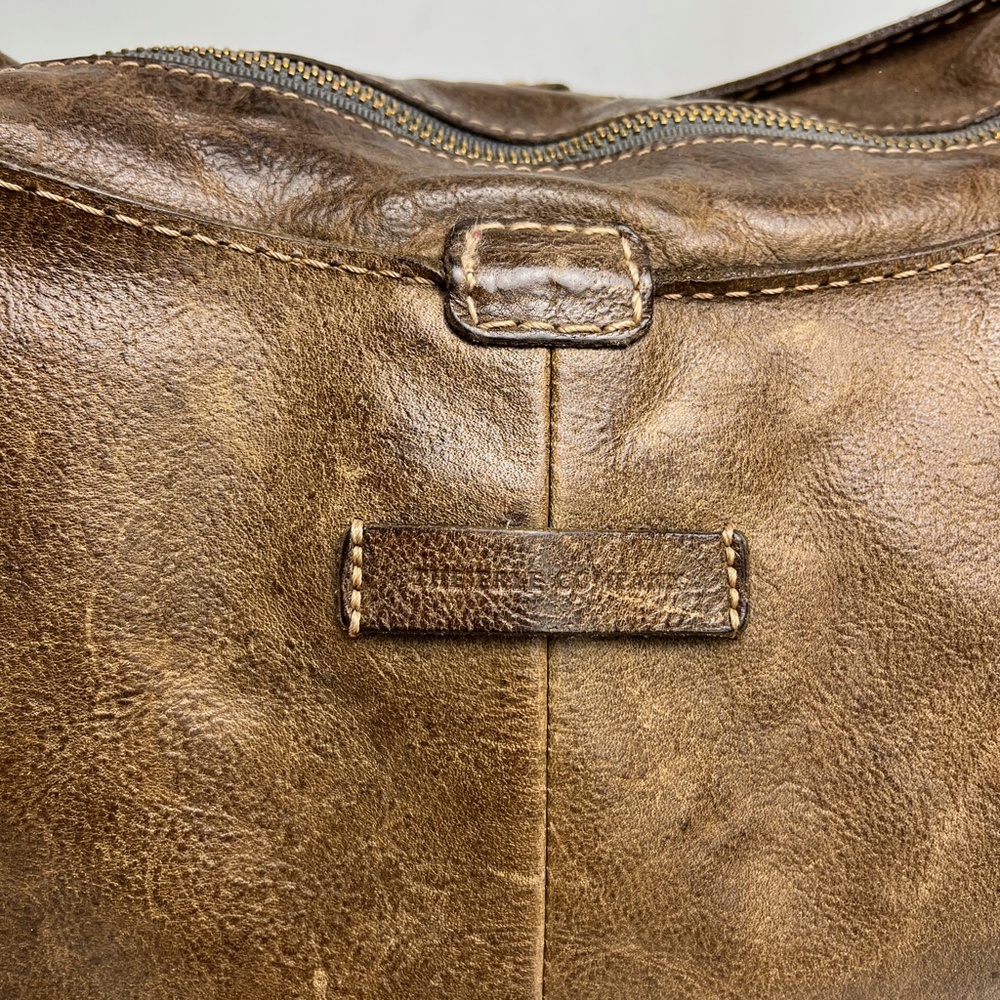 Frye Distressed Tan Leather Hobo Bag - Picture 8 of 16